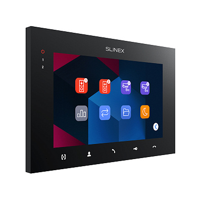 картинка Slinex SQ-07MTHD цвет черный. 7" AHD Домофон с сенсорным экраном высокого разрешения от компании Intant